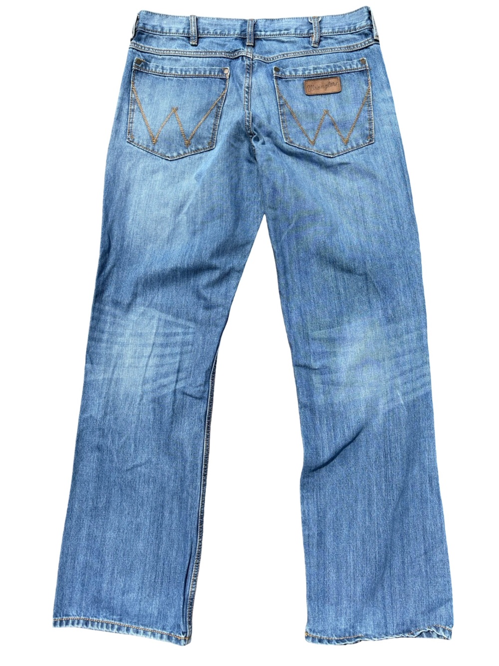 Wrangler Retro Relaxed Boot Jeans Mens 35x34 Western Cowboycore 100% Cotton - Picture 3 of 9